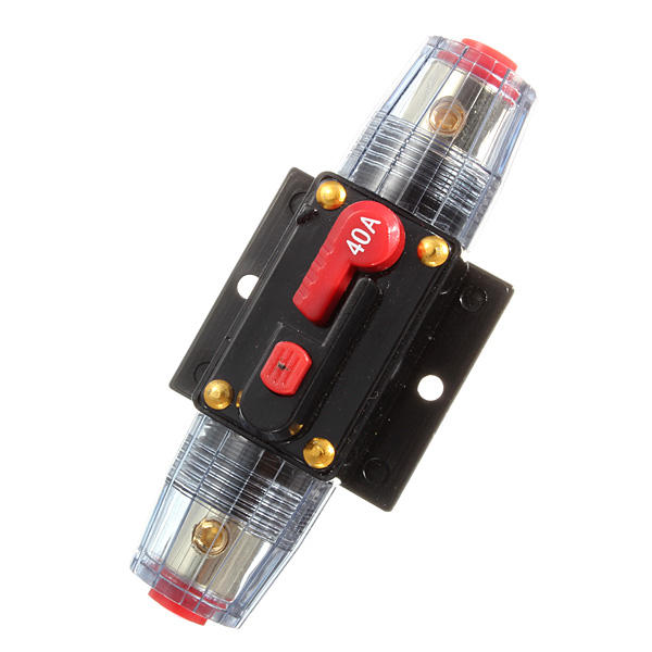 DC 12V 40A Car Stereo Audio Circuit Breaker - Inline Fuse | 40 AMP - Image 2